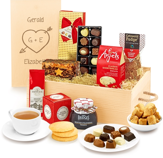 Anniversary & Wedding Personalised Afternoon Tea Gift Box